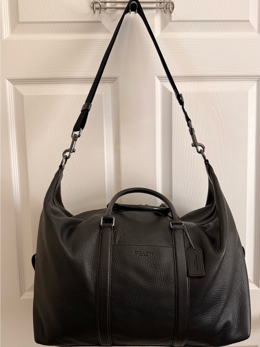 ✨Coach✨ Dark Brown Pebbled Leather Duffel - Picture 2 of 14